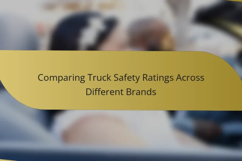 Comparing Truck Safety Ratings Across Different Brands