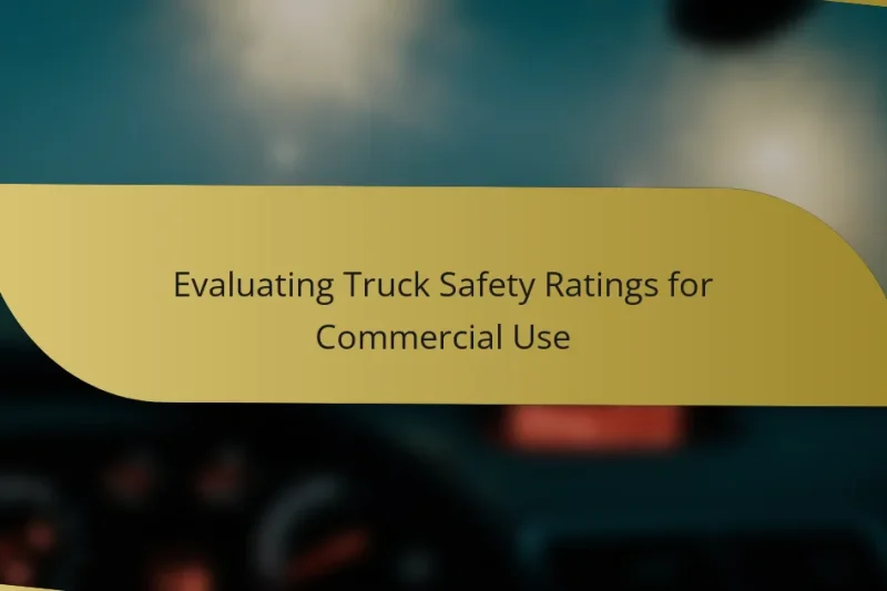 Evaluating Truck Safety Ratings for Commercial Use