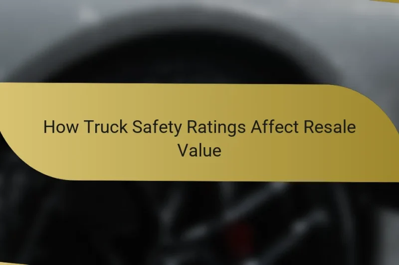 How Truck Safety Ratings Affect Resale Value