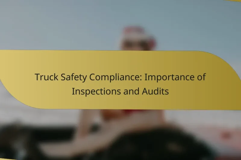Truck Safety Compliance: Importance of Inspections and Audits