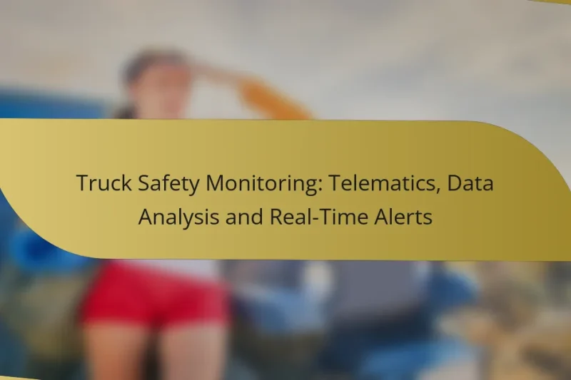 Truck Safety Monitoring: Telematics, Data Analysis and Real-Time Alerts