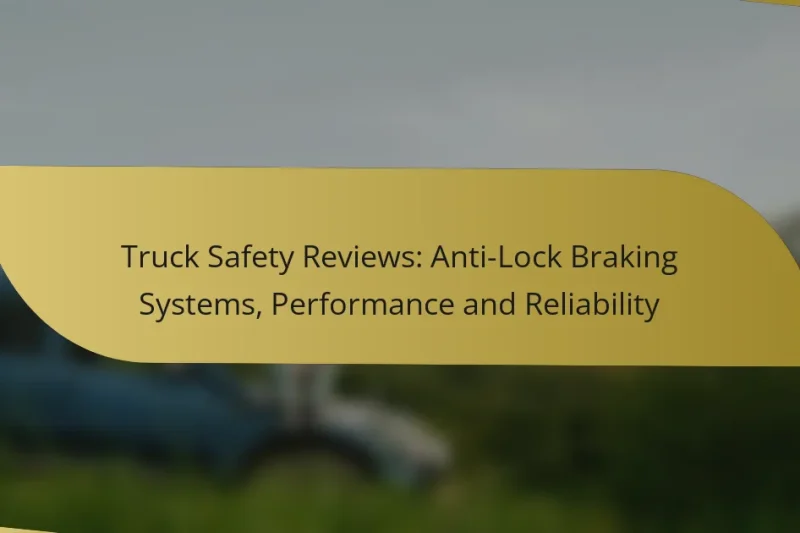 Truck Safety Reviews: Anti-Lock Braking Systems, Performance and Reliability