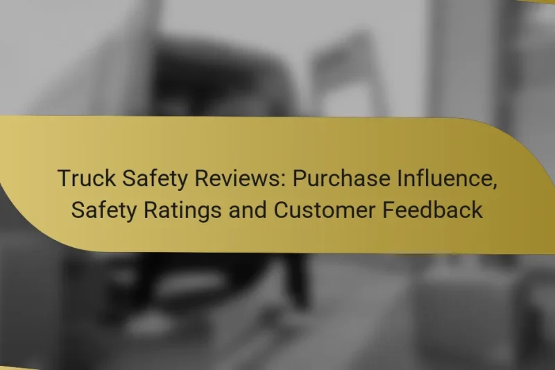 Truck Safety Reviews: Purchase Influence, Safety Ratings and Customer Feedback