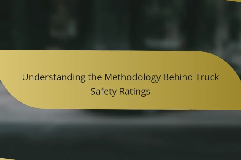 Understanding the Methodology Behind Truck Safety Ratings